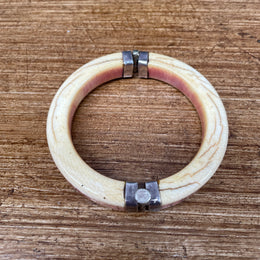 Antique Ivory & Silver Bracelet