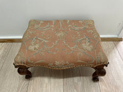 Victorian Walnut Upholstered Footstool | Antique & Vintage | Moonee Ponds Antiques | Australia Wide Delivery
