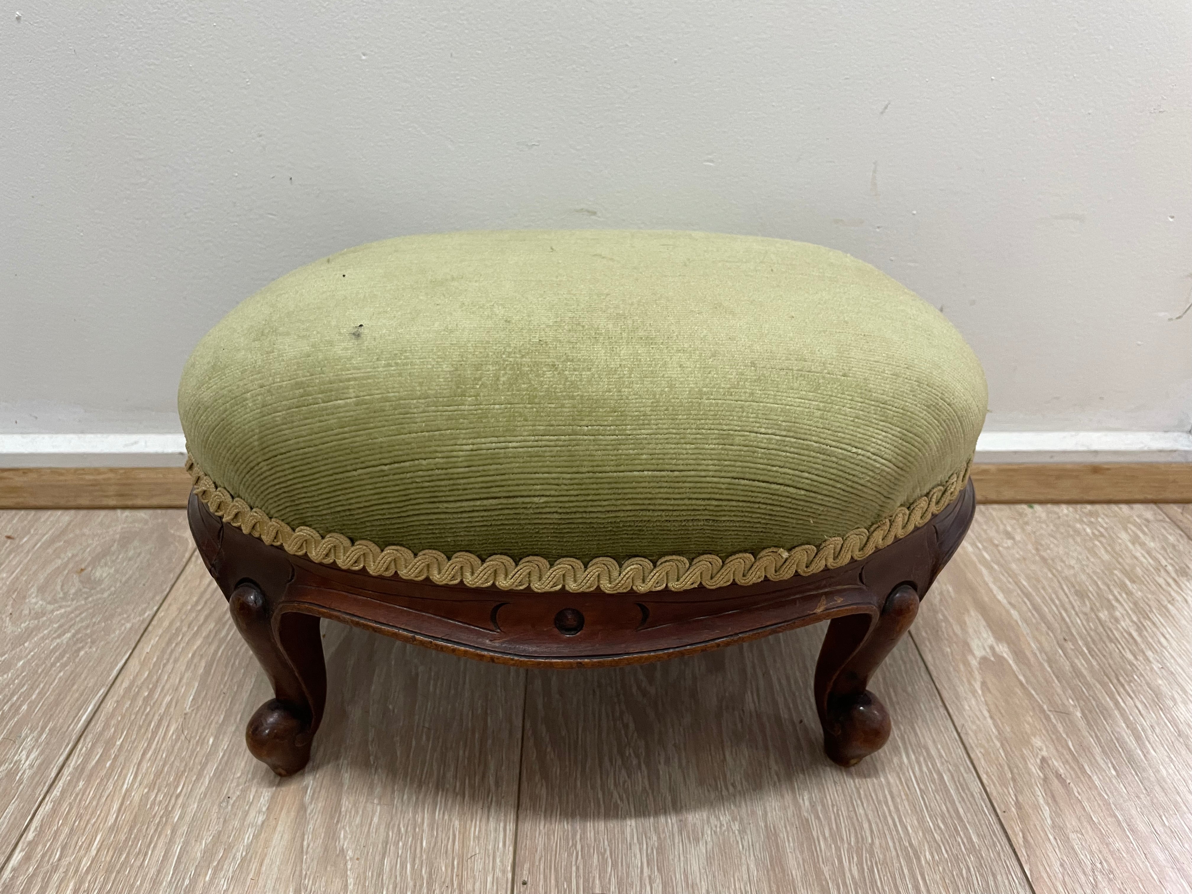 Upholstered Victorian Footstool | Antique & Vintage | Moonee Ponds Antiques | Australia Wide Delivery