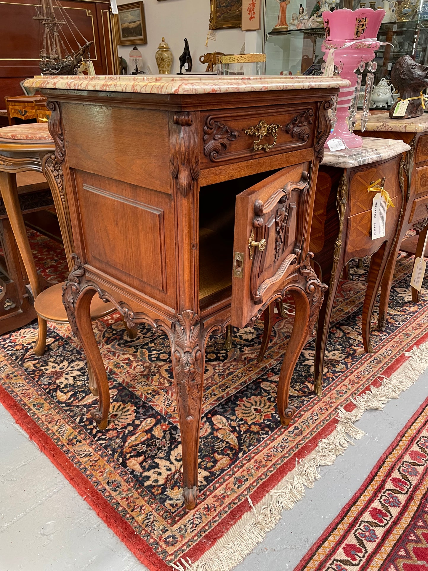 Single Louis XV Bedside Cabinet