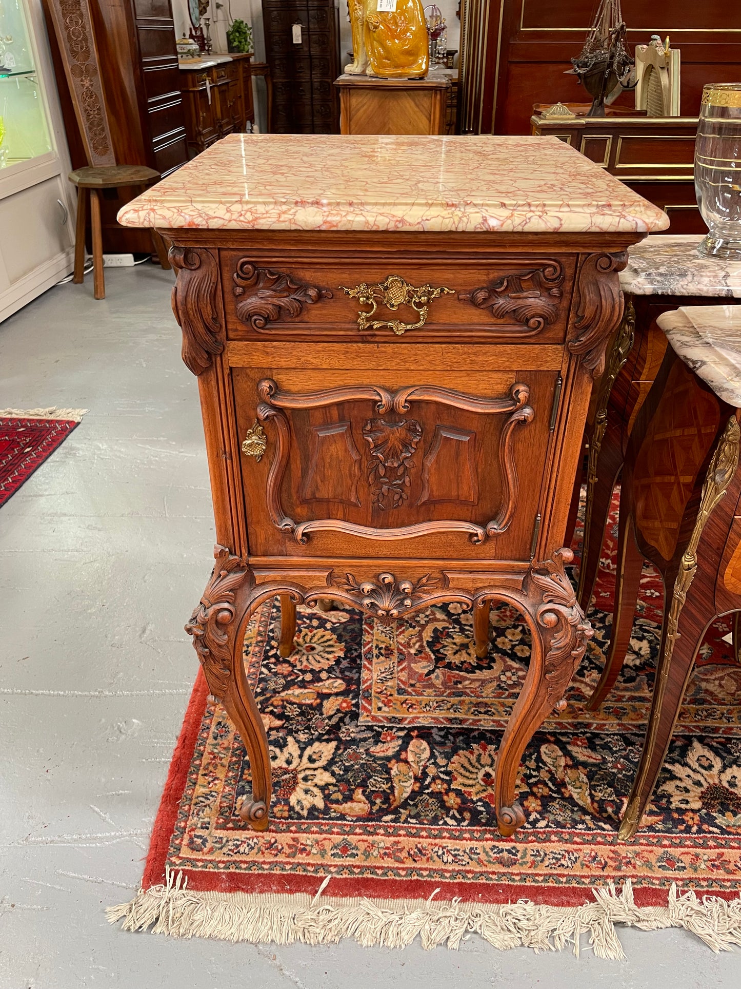 Single Louis XV Bedside Cabinet