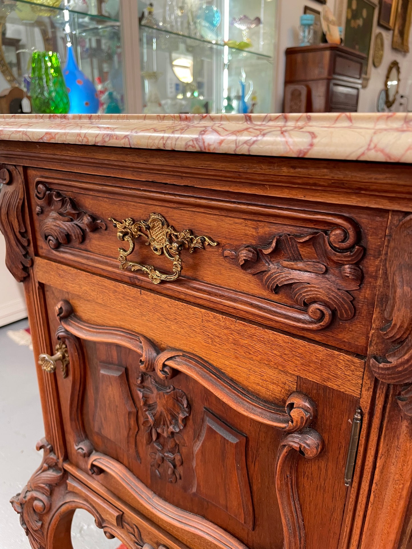 Single Louis XV Bedside Cabinet