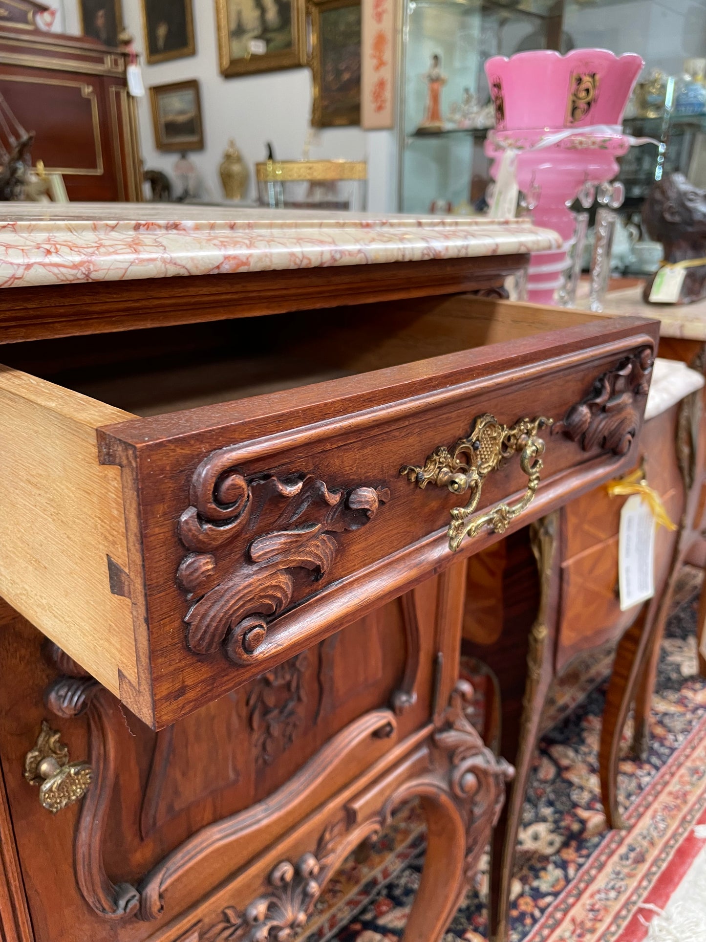 Single Louis XV Bedside Cabinet