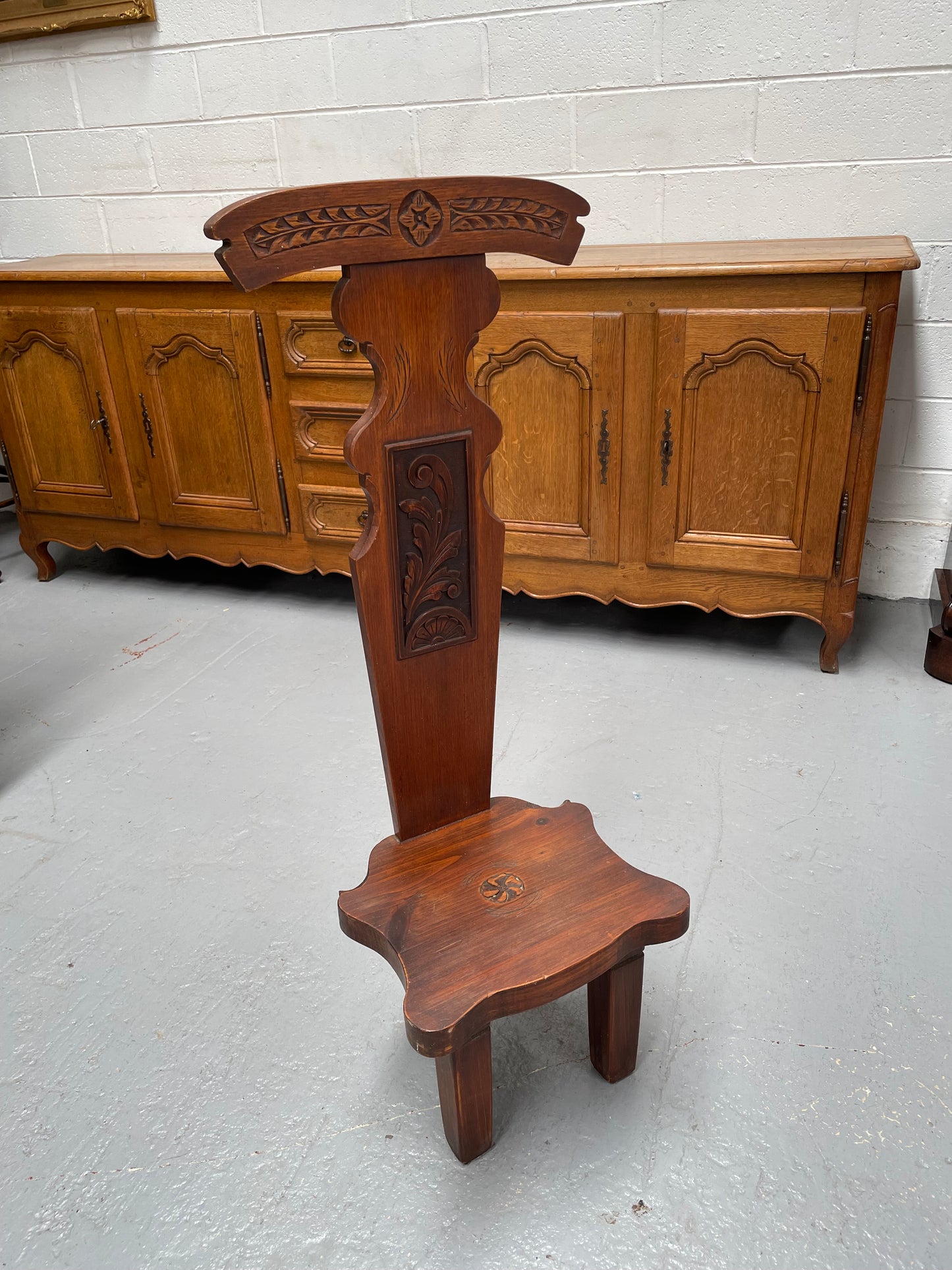 Vintage Mahogany Spinning Chair