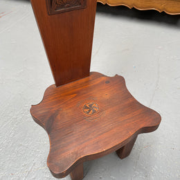 Vintage Mahogany Spinning Chair