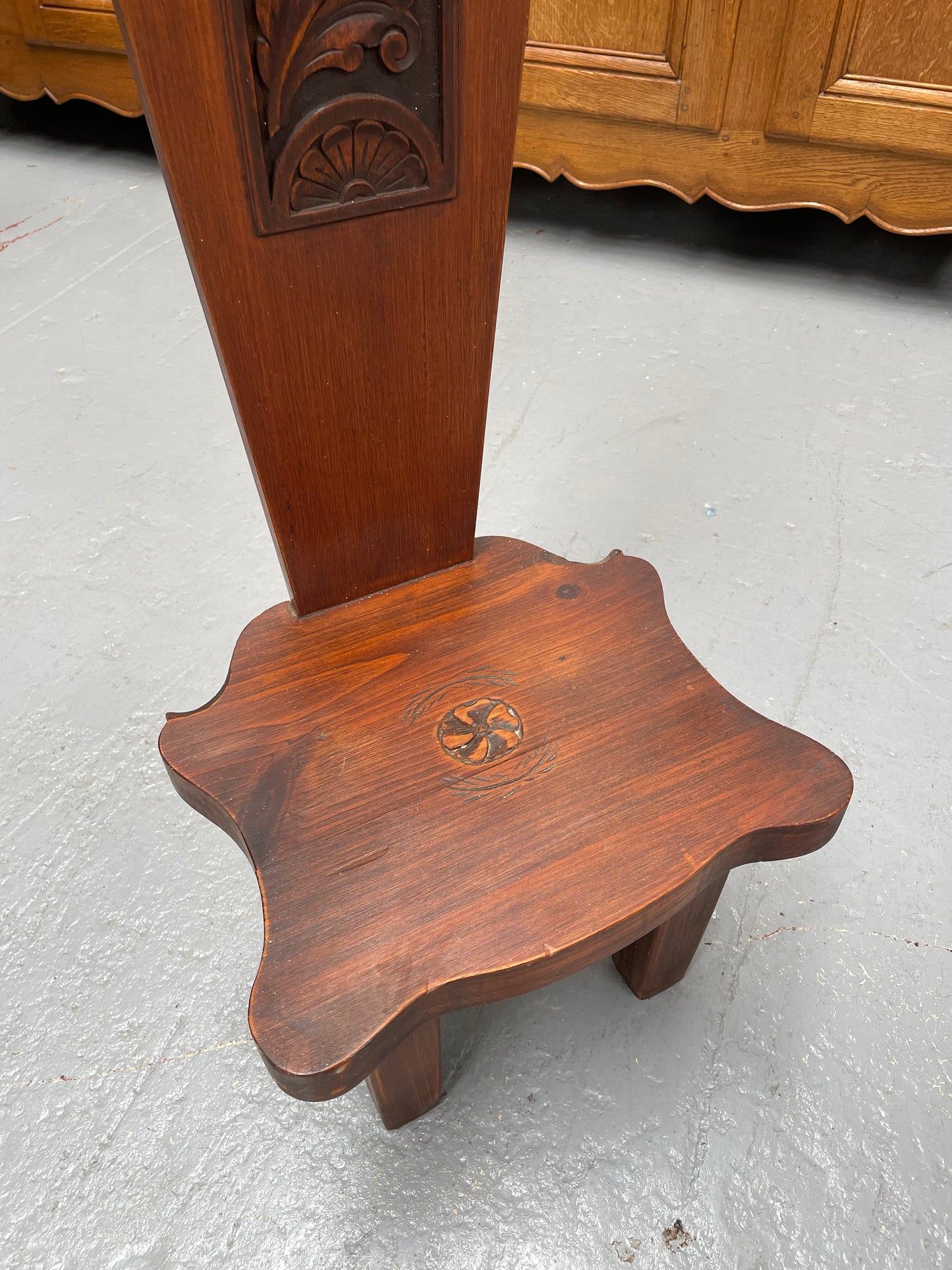 Vintage Mahogany Spinning Chair