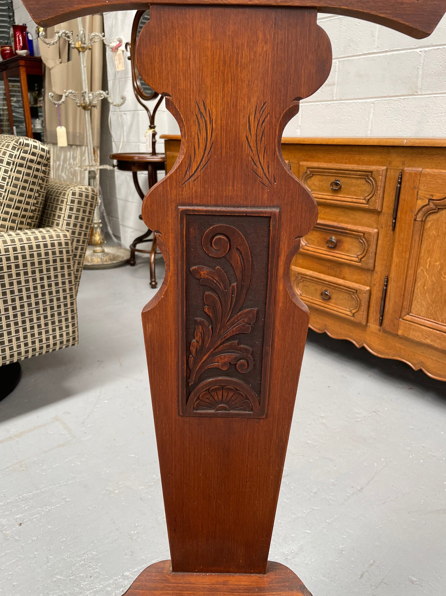 Vintage Mahogany Spinning Chair