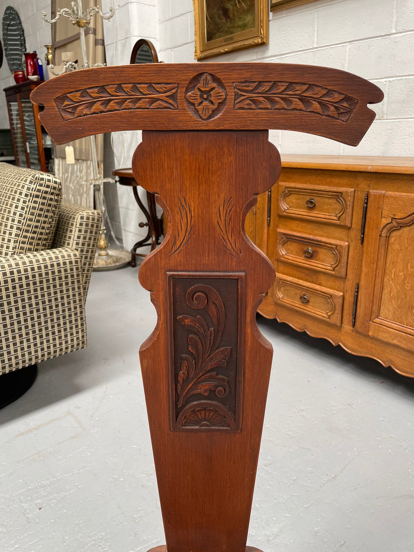 Vintage Mahogany Spinning Chair