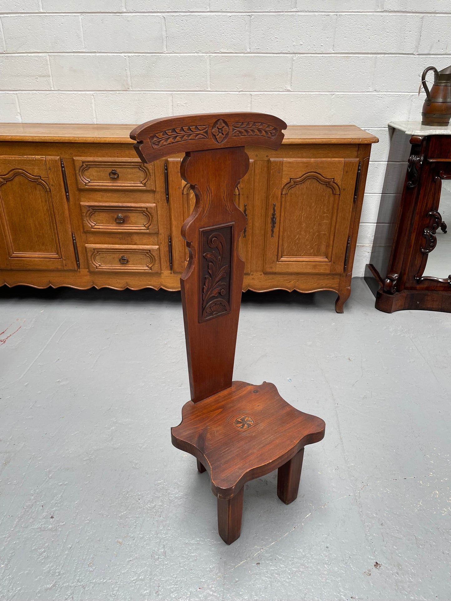 Vintage Mahogany Spinning Chair