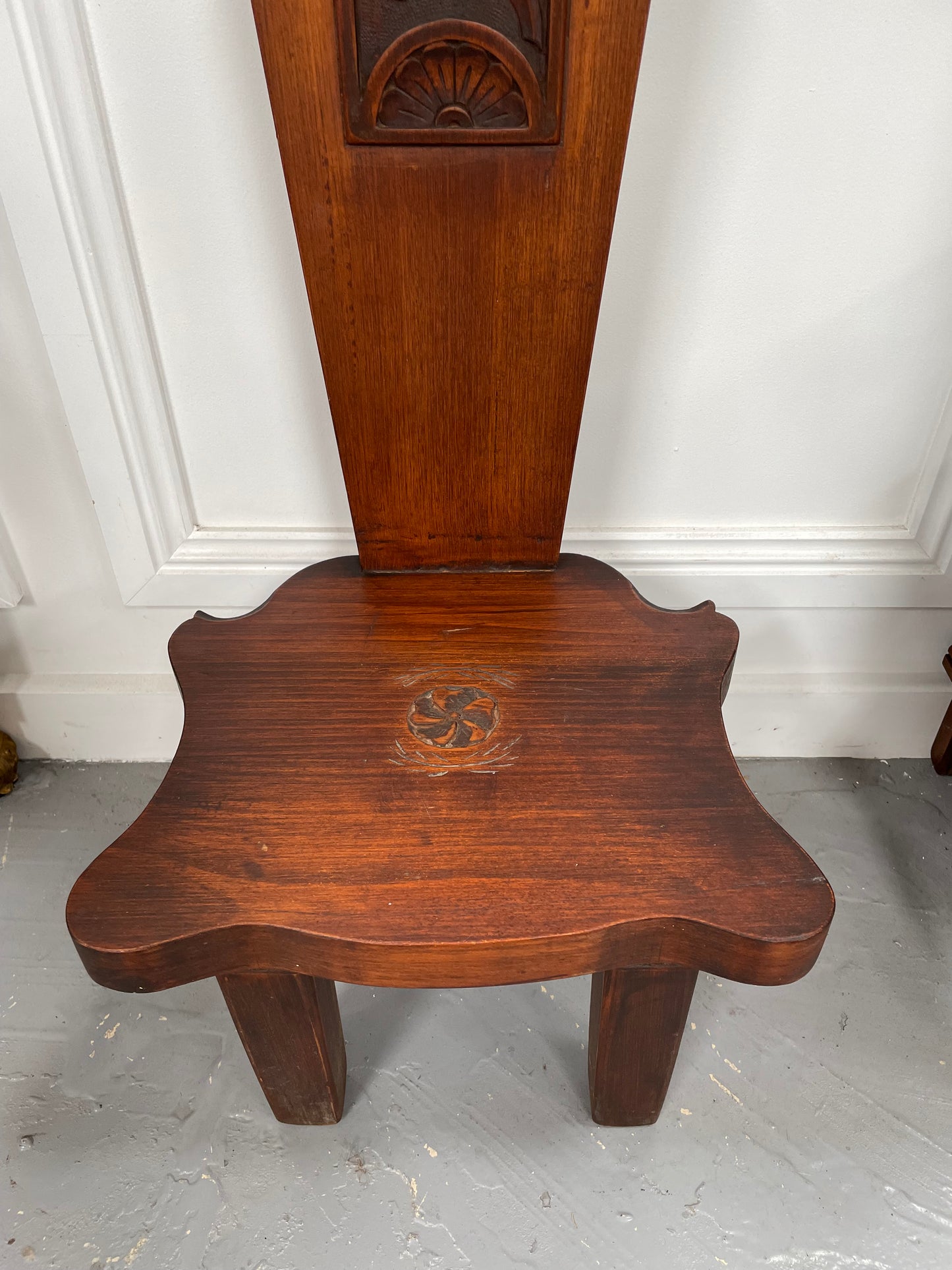 Mahogany Vintage Spinning Chair