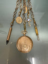 Victorian Silver & Gilt Metal Chatelaine with Attachments | Antique & Vintage | Moonee Ponds Antiques | Australia Wide Delivery