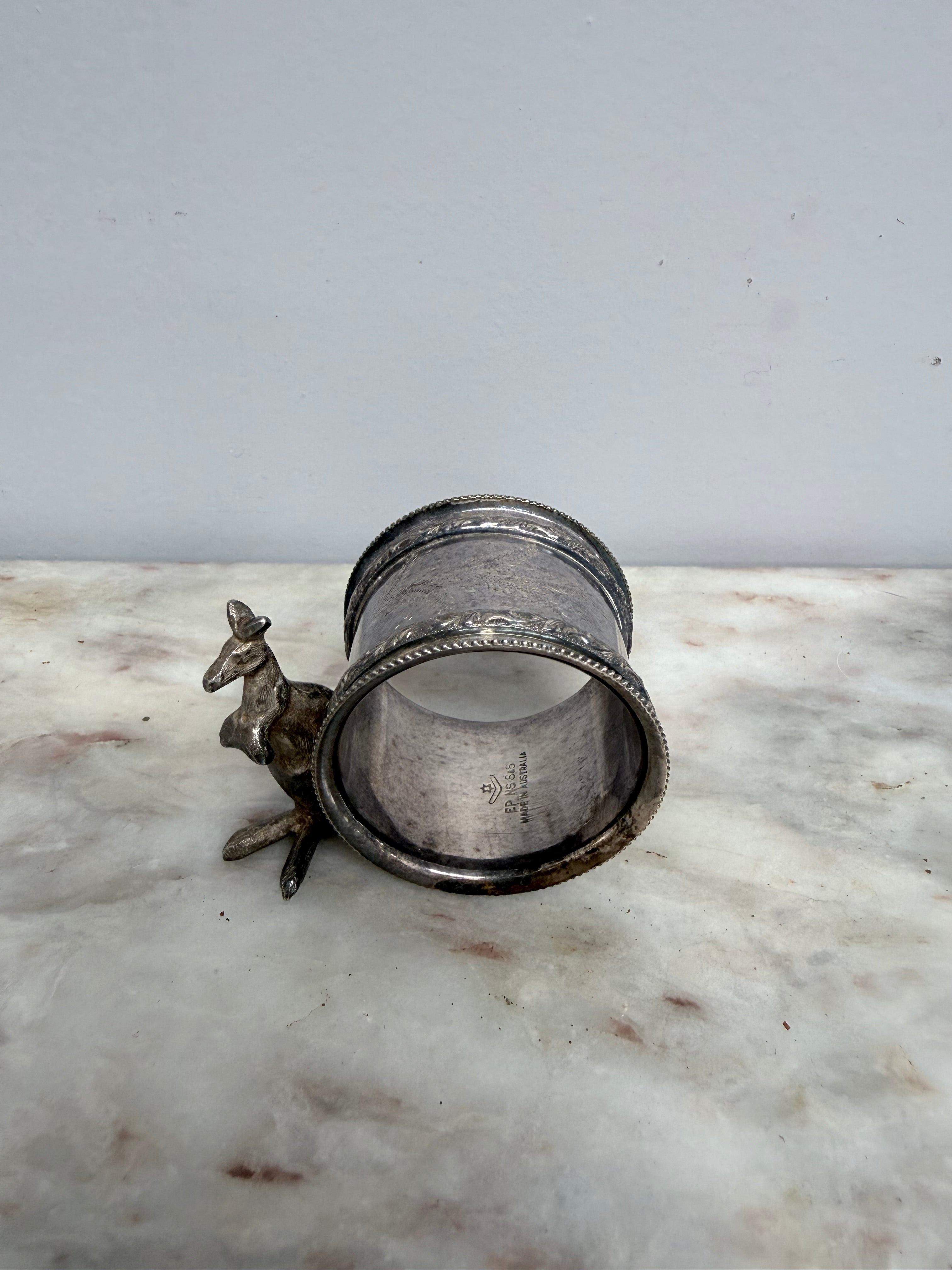 Antique Stoke & Sons Australia Kangaroo Serviette Ring
