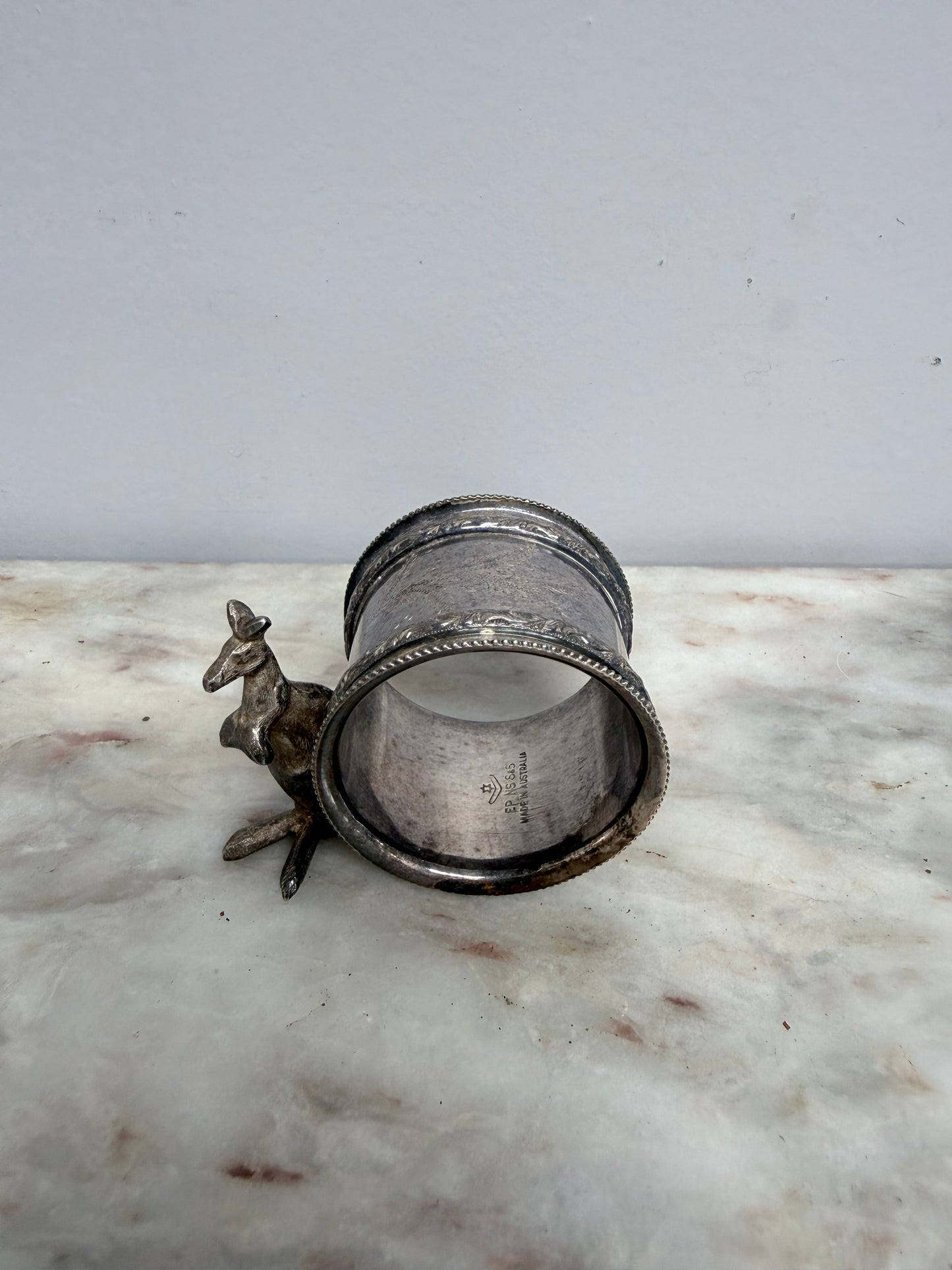 Antique Stoke & Sons Australia Kangaroo Serviette Ring