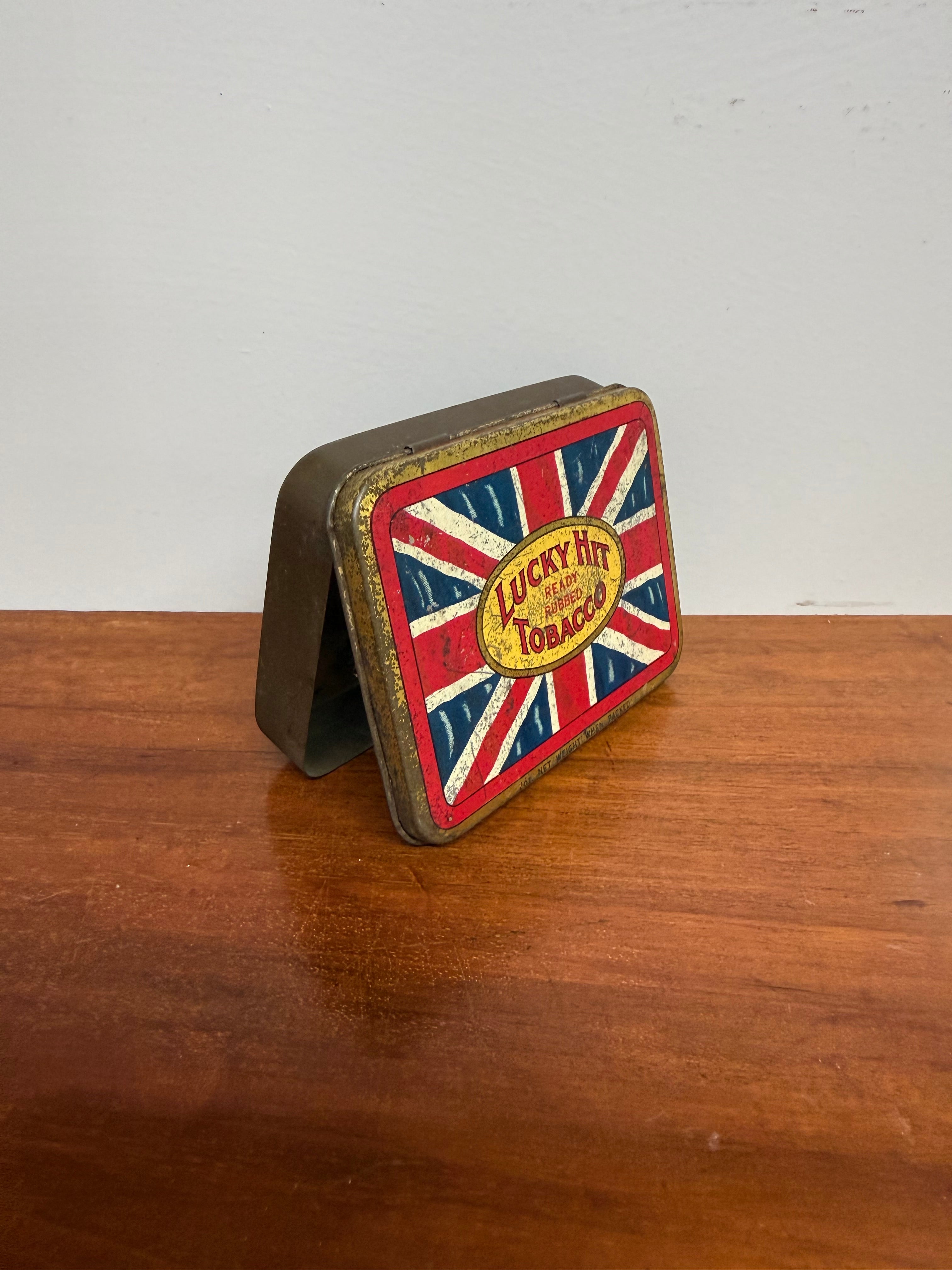 Vintage Lucky Hit Tobacco Tin | Antique & Vintage | Moonee Ponds Antiques | Australia Wide Delivery