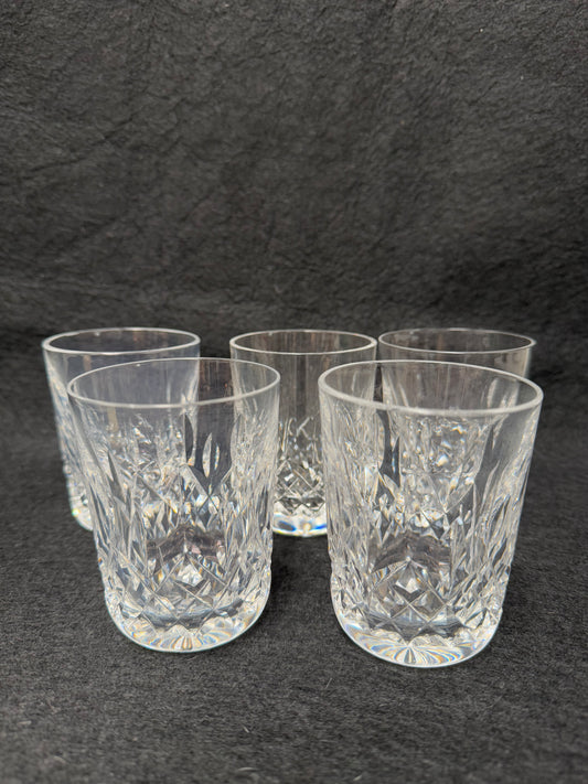 Vintage Set of Four Waterford Crystal Tumblers Lismore Pattern
