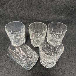 Vintage Set of Four Waterford Crystal Tumblers Lismore Pattern