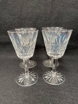 Set of Four Vintage Waterford Crystal Wine Glasses With Lismore Pattern | Antique & Vintage | Moonee Ponds Antiques | Australia Wide Delivery