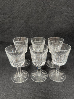 Set of Six Vintage Waterford Crystal Wine Glasses With Lismore Pattern | Antique & Vintage | Moonee Ponds Antiques | Australia Wide Delivery