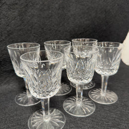 Set of 6 Vintage Waterford Crystal Sherry/Port Glasses