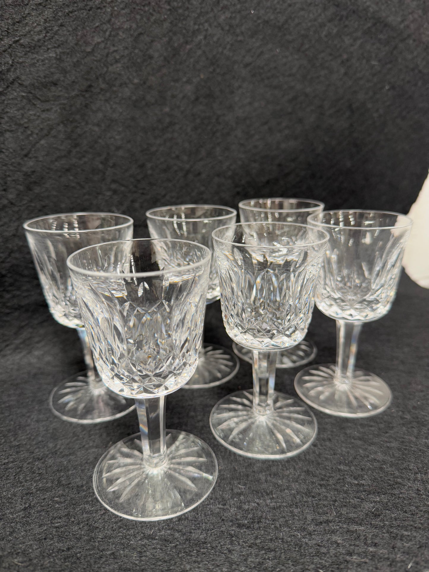 Set of 6 Vintage Waterford Crystal Sherry/Port Glasses