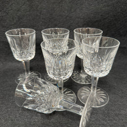 Set of 6 Vintage Waterford Crystal Sherry/Port Glasses