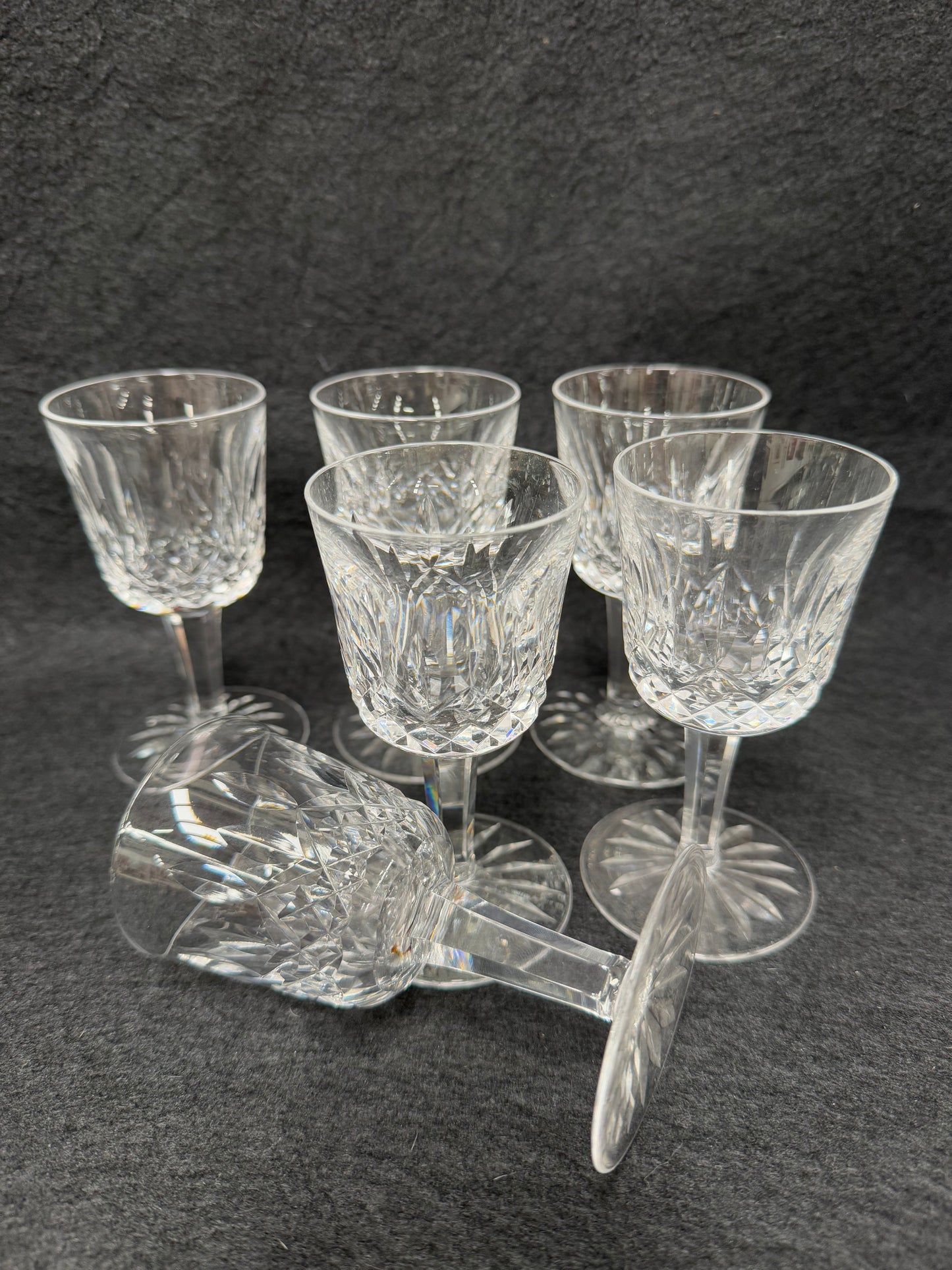 Set of 6 Vintage Waterford Crystal Sherry/Port Glasses
