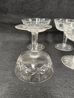 Set of 6 Vintage Waterford Crystal Champagne Glasses With Lismore Pattern | Antique & Vintage | Moonee Ponds Antiques | Australia Wide Delivery