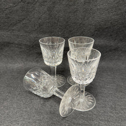 Set of 4 Vintage Waterford Crystal Sherry/Port Glasses Lismore Pattern