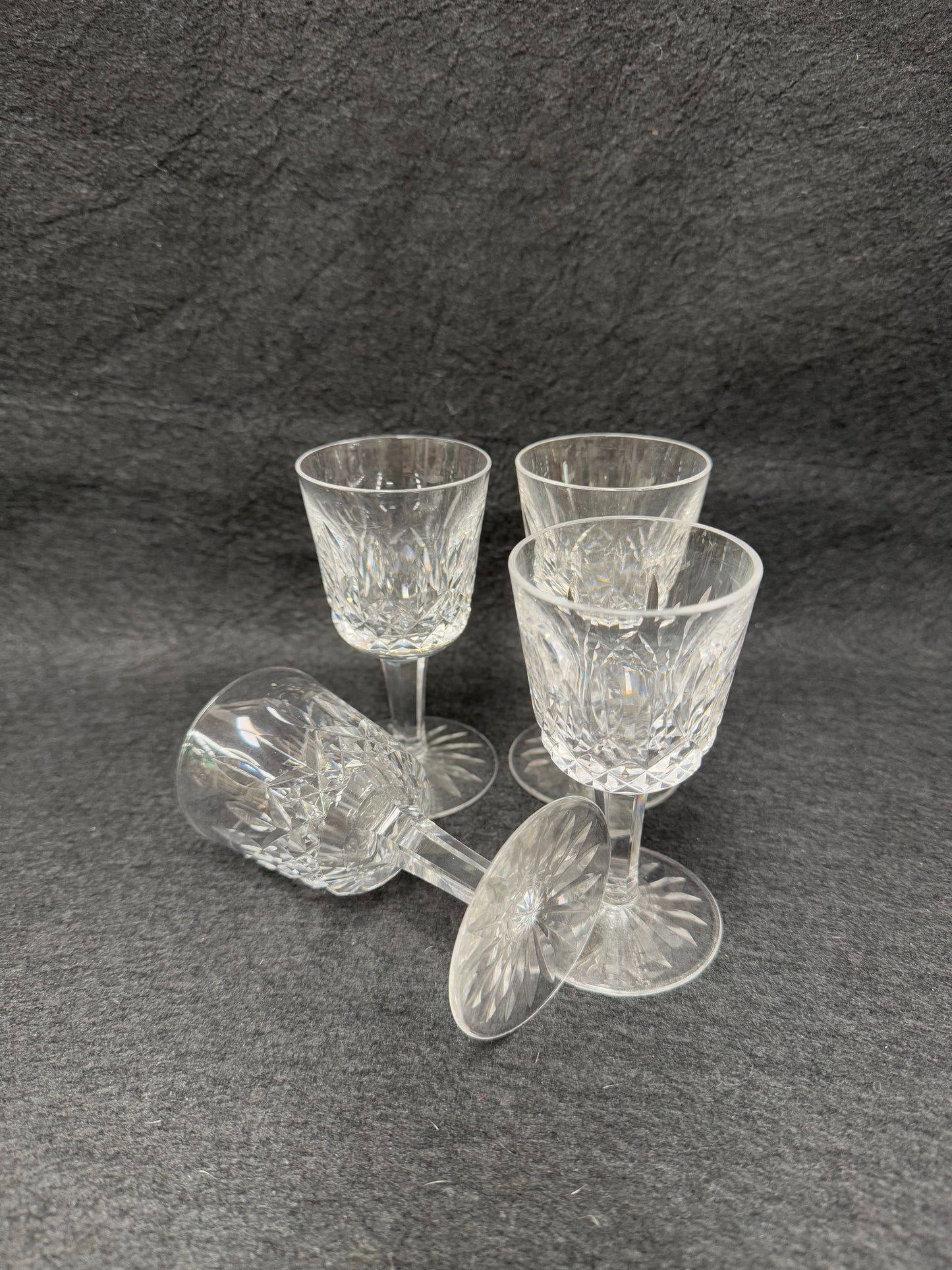 Set of 4 Vintage Waterford Crystal Sherry/Port Glasses Lismore Pattern