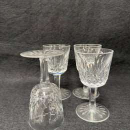 Set of 4 Vintage Waterford Crystal Sherry/Port Glasses Lismore Pattern