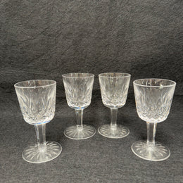Set of 4 Vintage Waterford Crystal Sherry/Port Glasses Lismore Pattern