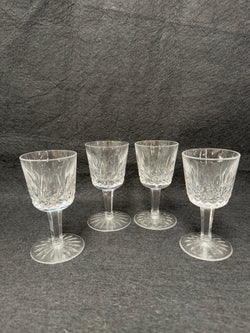Set of 4 Vintage Waterford Crystal Sherry/Port Glasses Lismore Pattern | Antique & Vintage | Moonee Ponds Antiques | Australia Wide Delivery