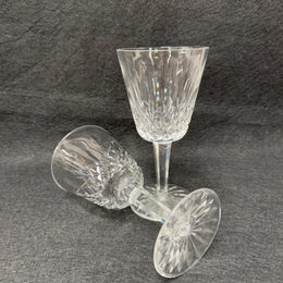 Set of Two Classic Vintage Waterford Crystal Goblets Lismore Pattern
