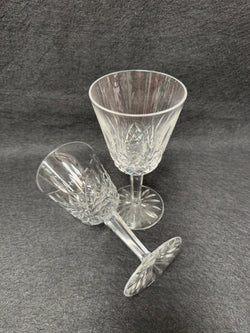 Set of Two Classic Vintage Waterford Crystal Goblets Lismore Pattern | Antique & Vintage | Moonee Ponds Antiques | Australia Wide Delivery