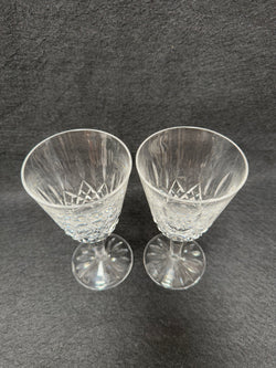 Set of Two Classic Vintage Waterford Crystal Goblets Lismore Pattern | Antique & Vintage | Moonee Ponds Antiques | Australia Wide Delivery