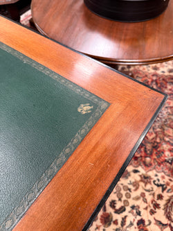 Antique Regency Revival Walnut Partner's Desk | Leather Top Office Desk Australia
