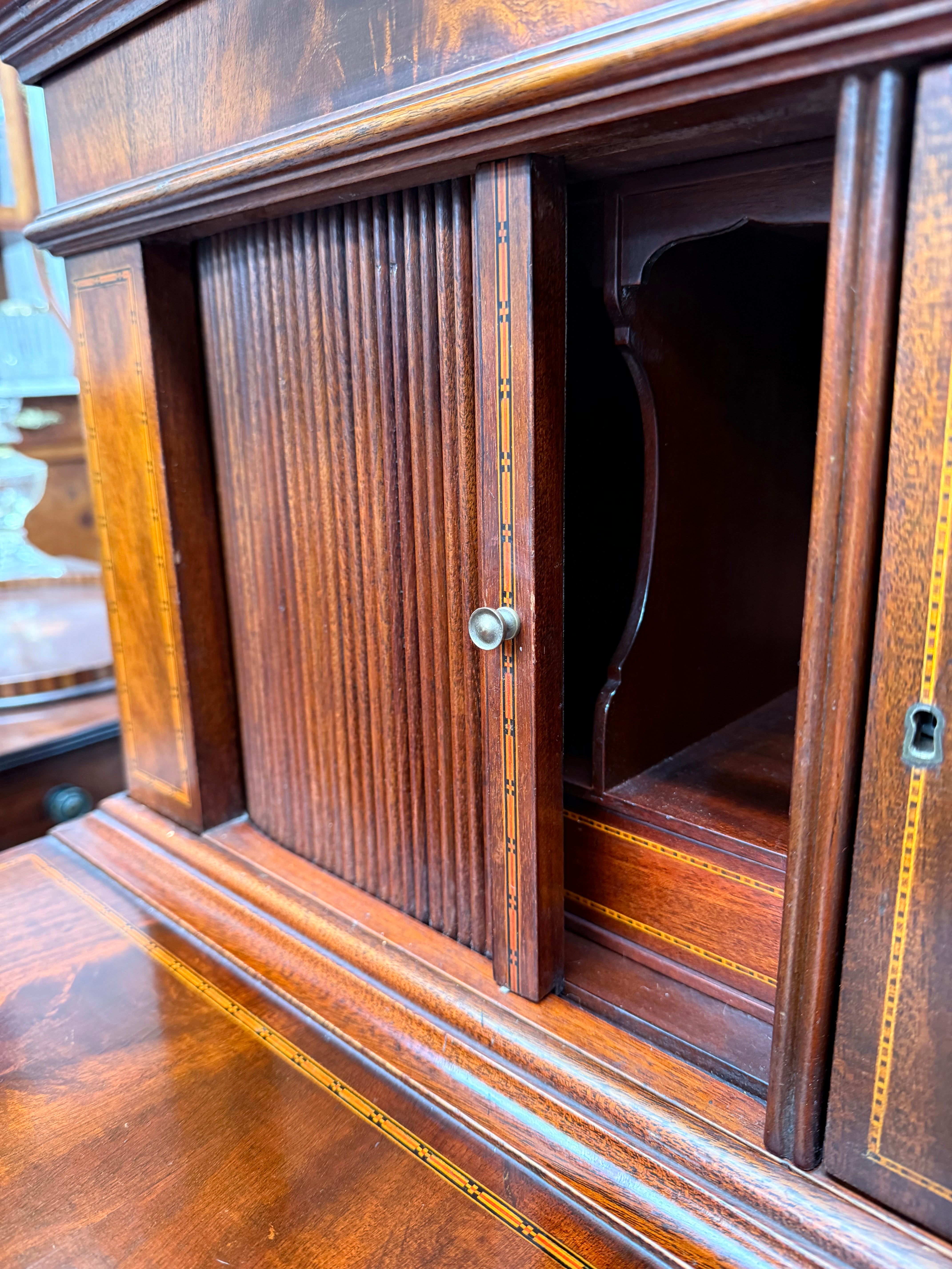 Antique Edwardian Sheraton Style Ladies Bureau | Antique & Vintage | Moonee Ponds Antiques | Australia Wide Delivery