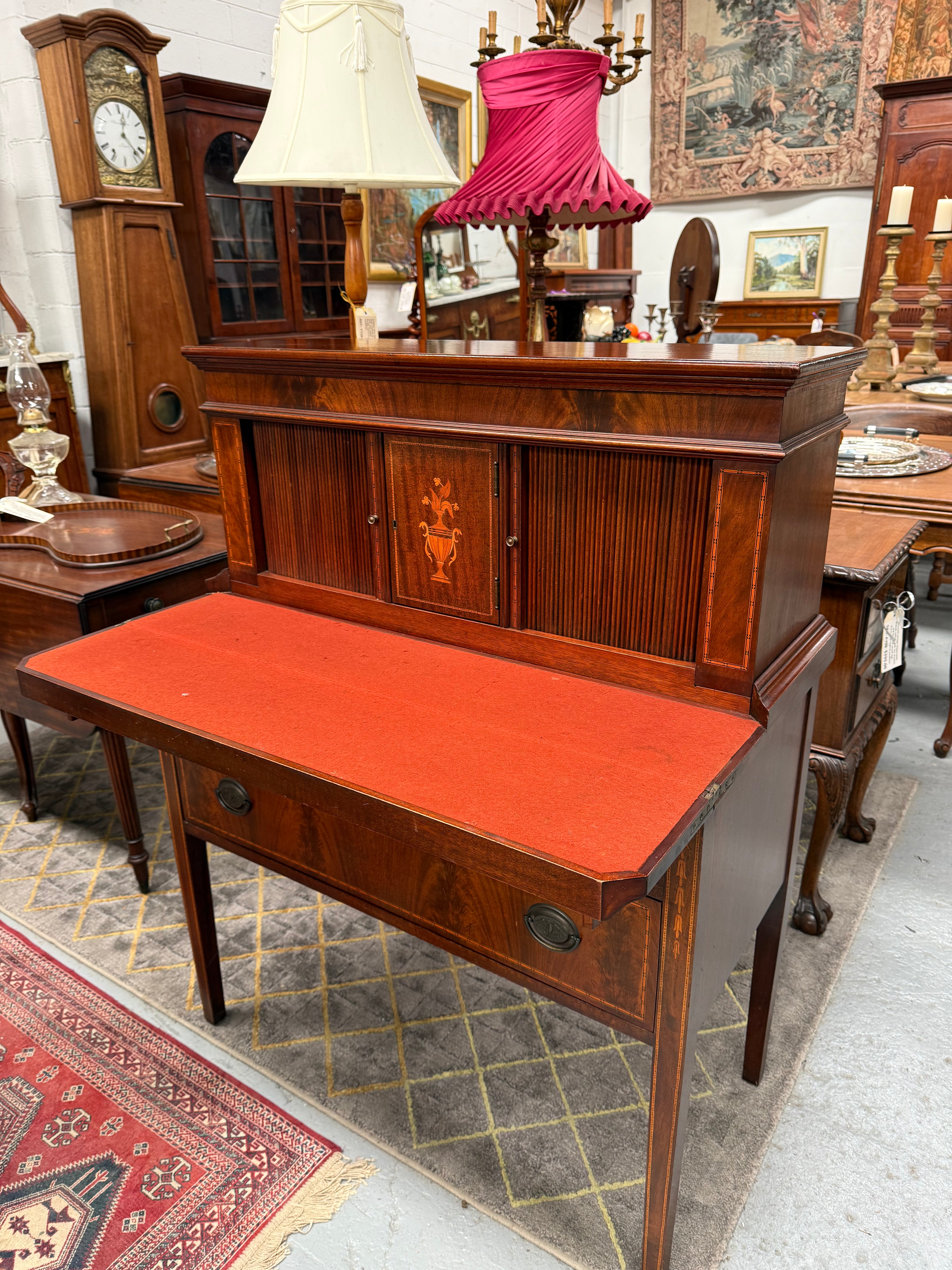 Antique Edwardian Sheraton Style Ladies Bureau | Antique & Vintage | Moonee Ponds Antiques | Australia Wide Delivery