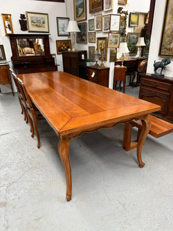 French-Style Reclaimed Cherrywood Extension Dining Table – Extends to 395.5 cm | Antique & Vintage | Moonee Ponds Antiques | Australia Wide Delivery