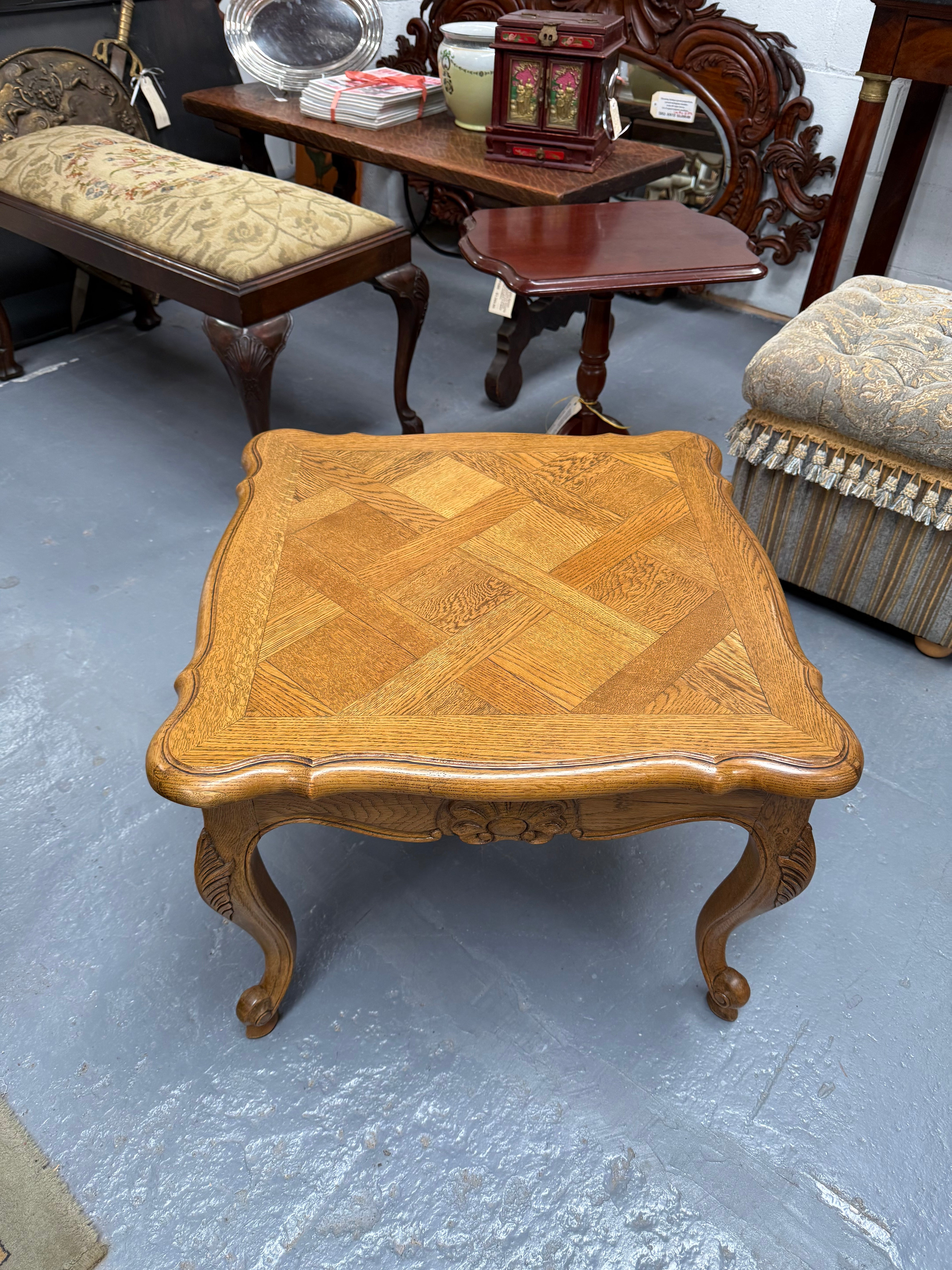French Provincial Oak Coffee Table | Antique & Vintage | Moonee Ponds Antiques | Australia Wide Delivery