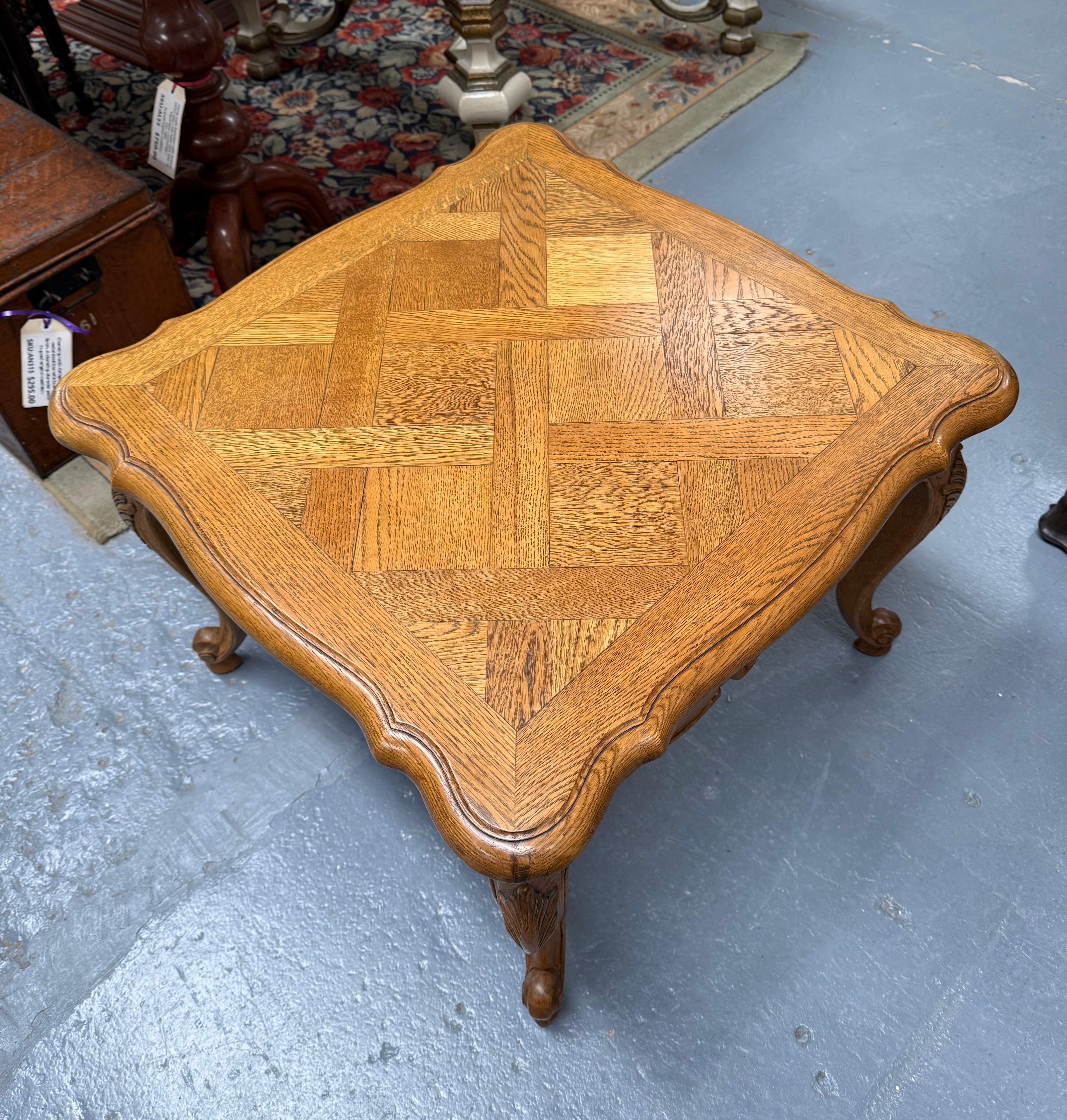 French Provincial Oak Coffee Table