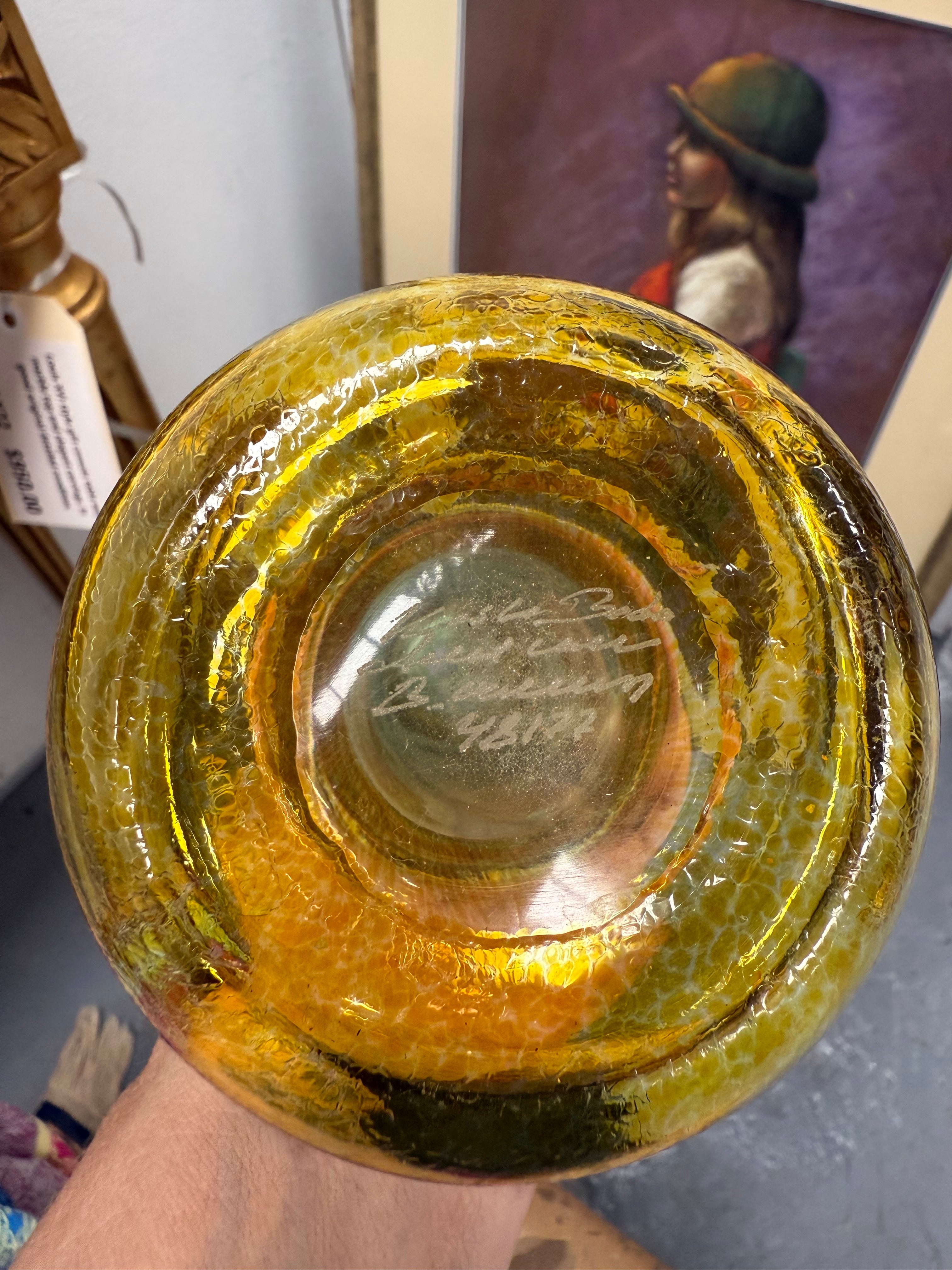 Kosta Boda "Bertil Vallen " Art Glass Vase | Antique & Vintage | Moonee Ponds Antiques | Australia Wide