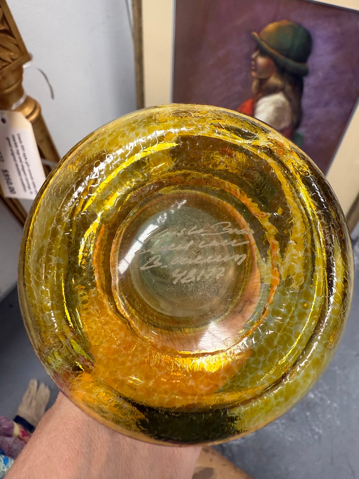 Kosta Boda "Bertil Vallen " Art Glass Vase