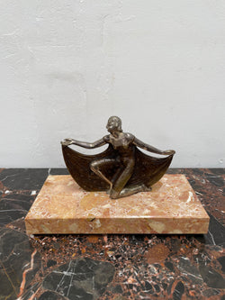 Art Deco Bronze Figure on Marble Base | Antique & Vintage | Moonee Ponds Antiques | Australia Wide Delivery