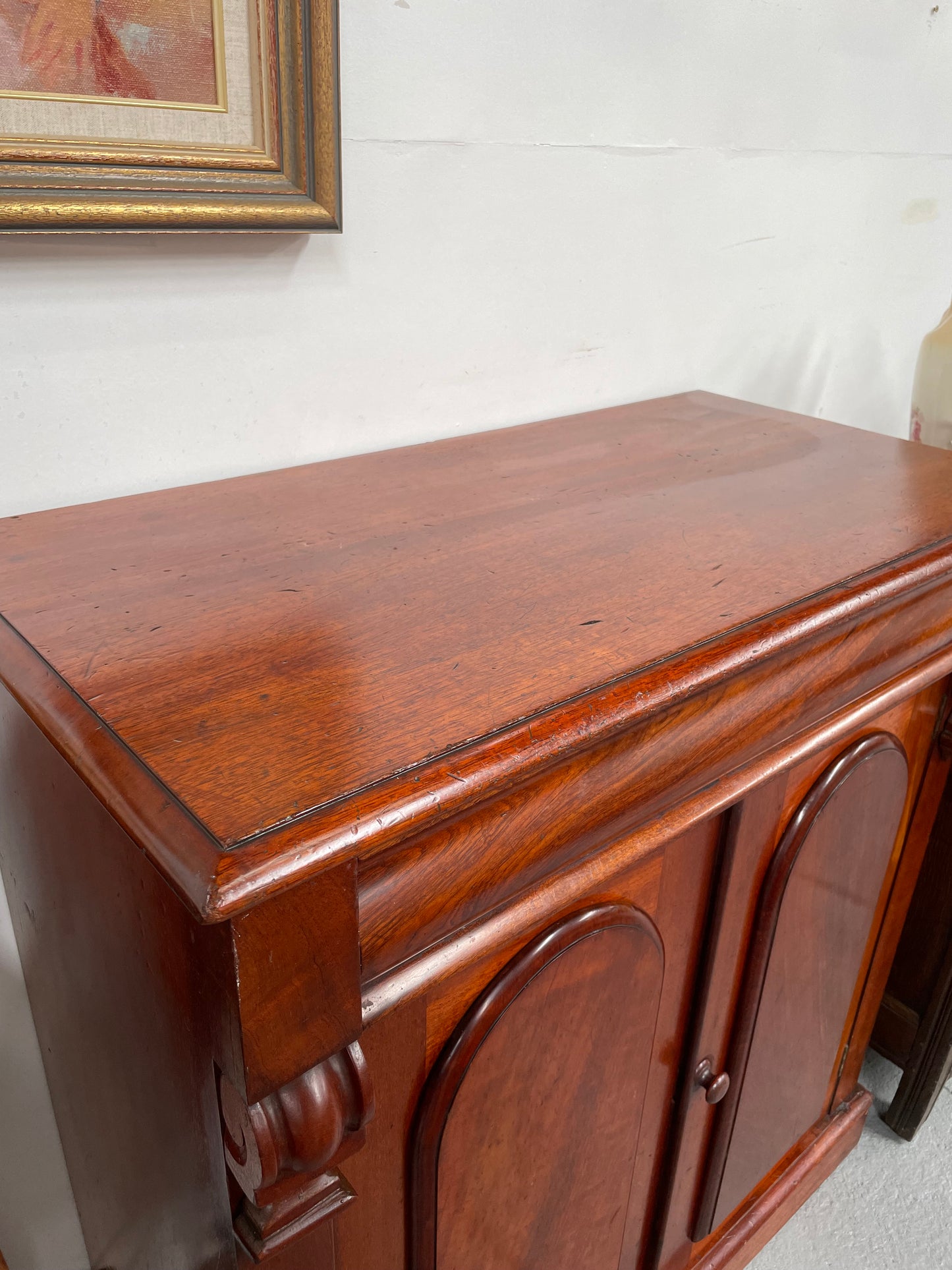 Charming Mahogany Two Door Side Cabinet