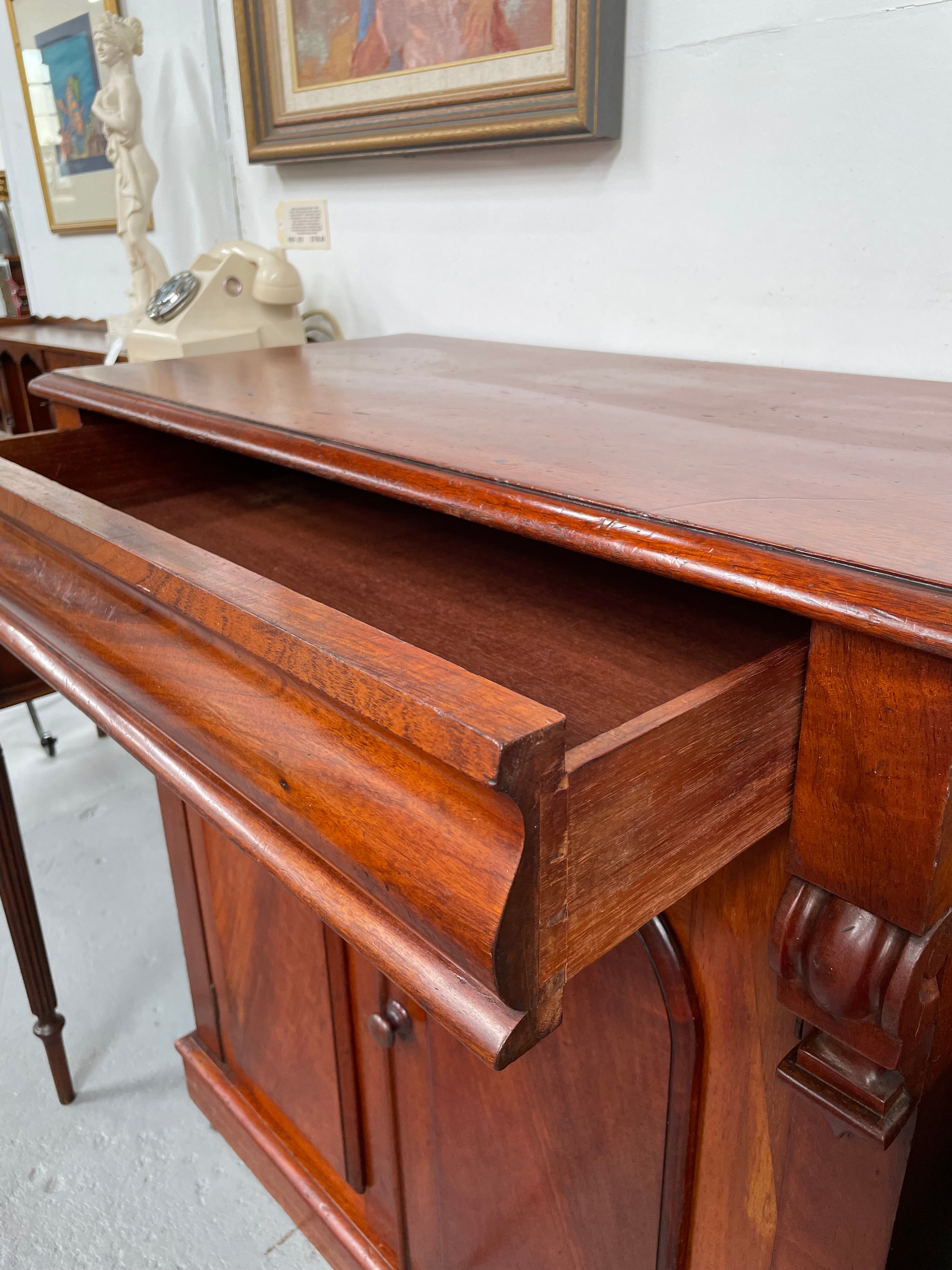 Charming Mahogany Two Door Side Cabinet | Antique & Vintage | Moonee Ponds Antiques | Australia Wide Delivery