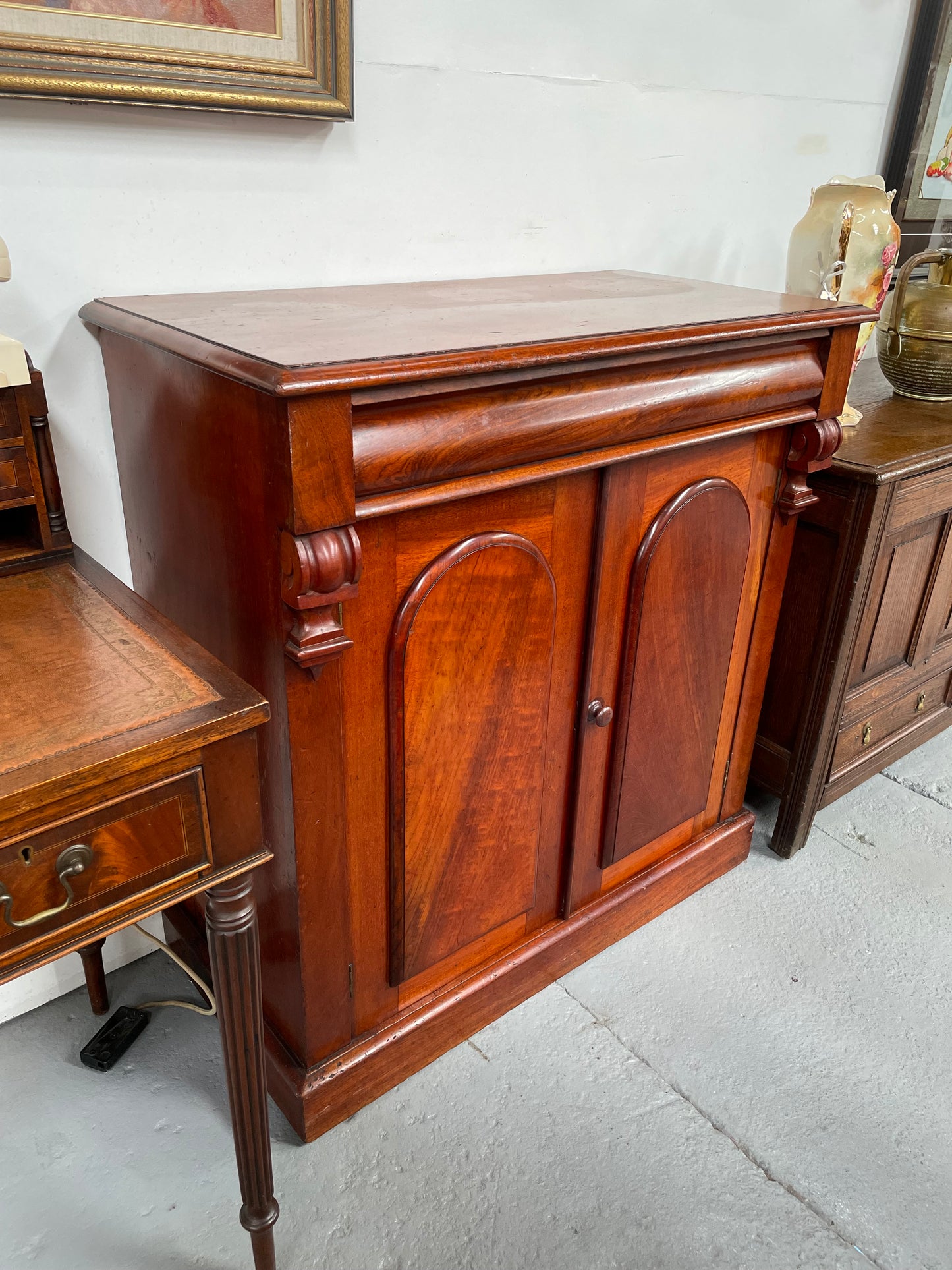 Charming Mahogany Two Door Side Cabinet