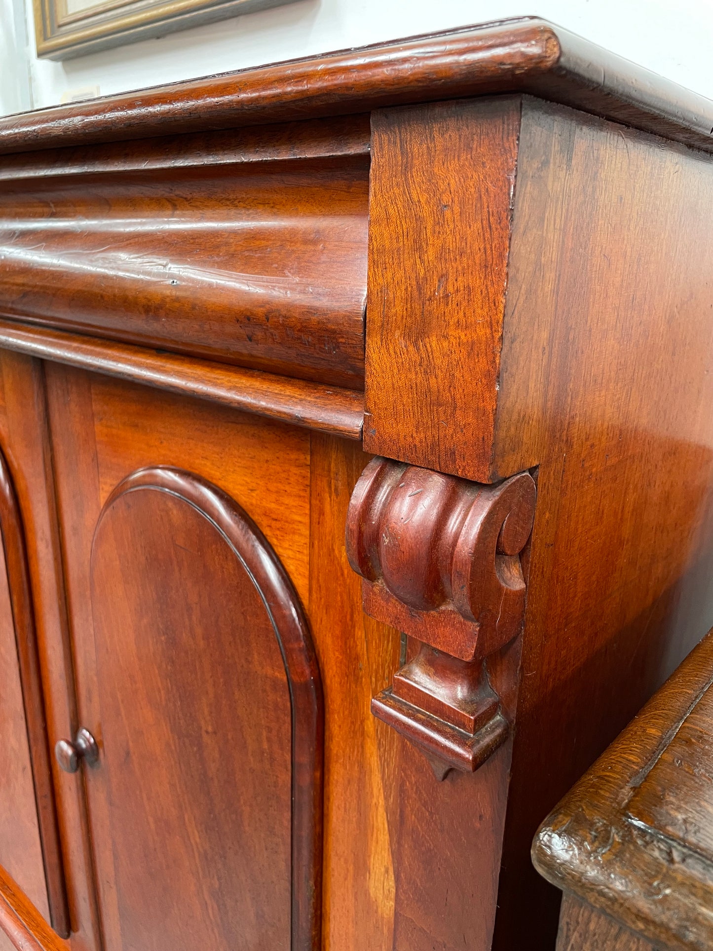 Charming Mahogany Two Door Side Cabinet