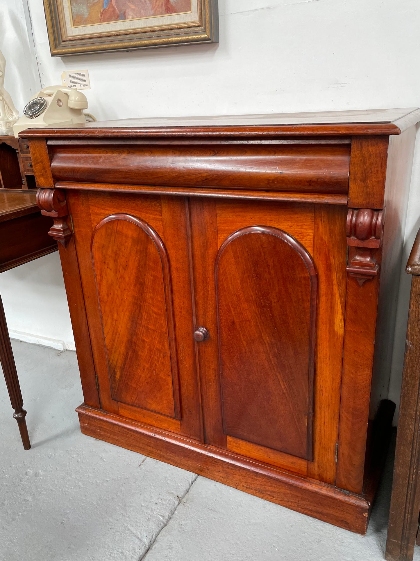 Charming Mahogany Two Door Side Cabinet