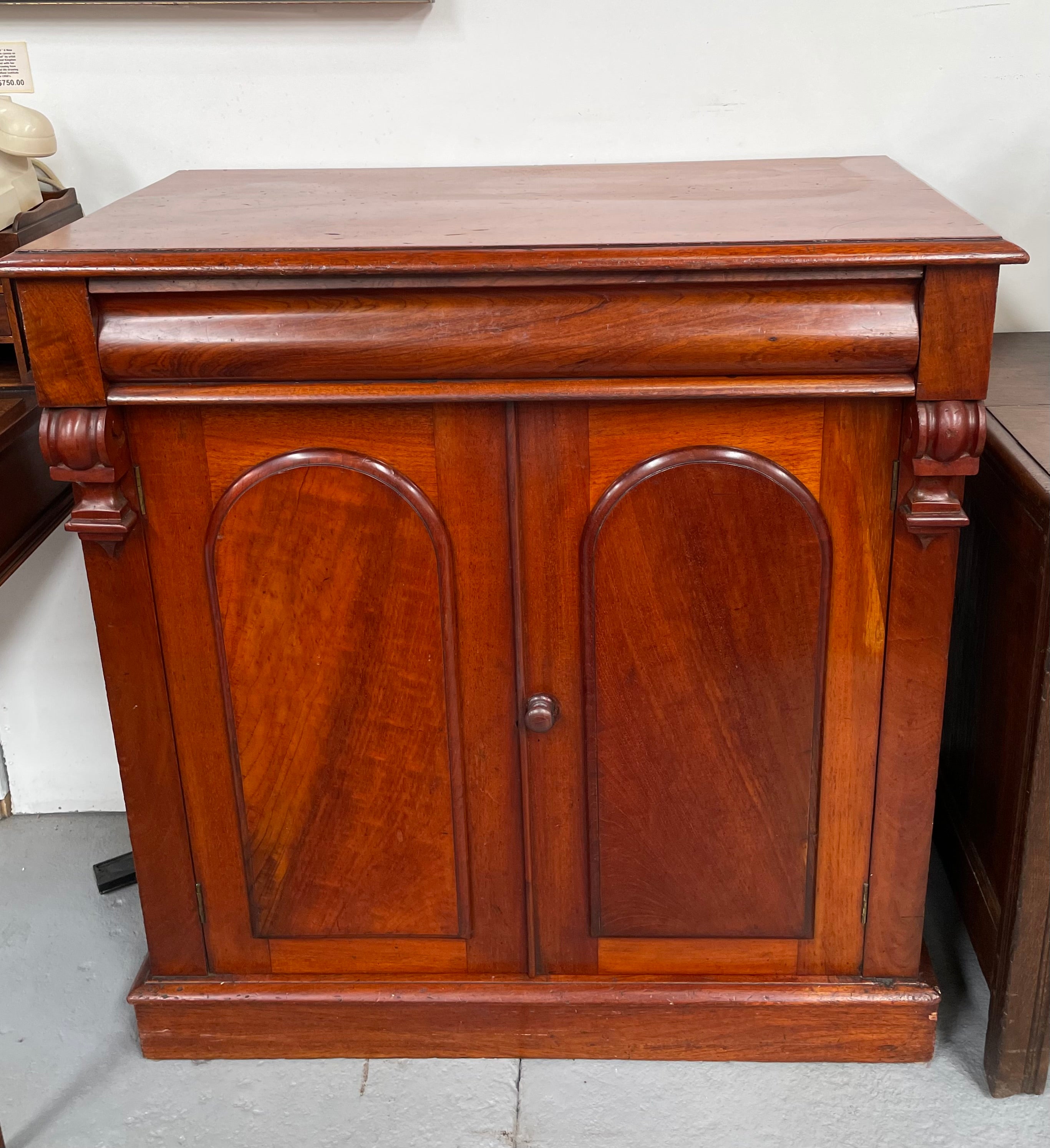 Charming Mahogany Two Door Side Cabinet | Antique & Vintage | Moonee Ponds Antiques | Australia Wide Delivery